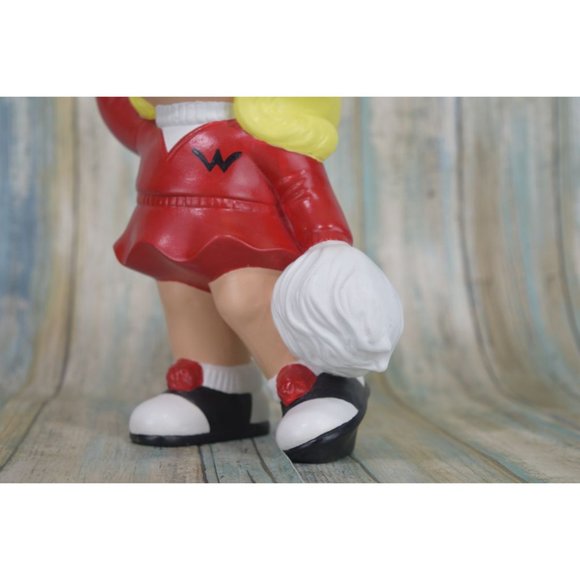 Atlantic Mold RARE Blonde Red Cheerleader Figurine Vintage 70's Ceramic Mold KIM - Picture 6 of 11